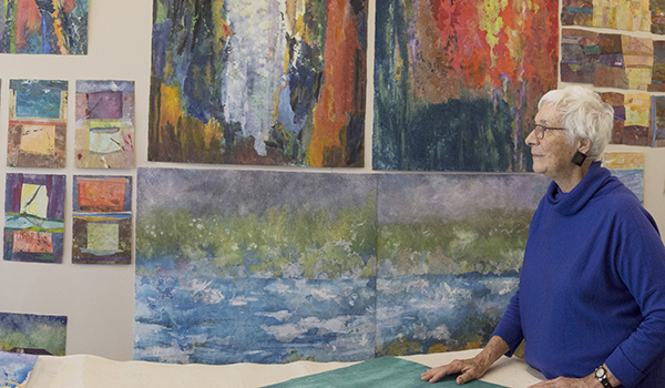 Barbara Lee Smith in her studio