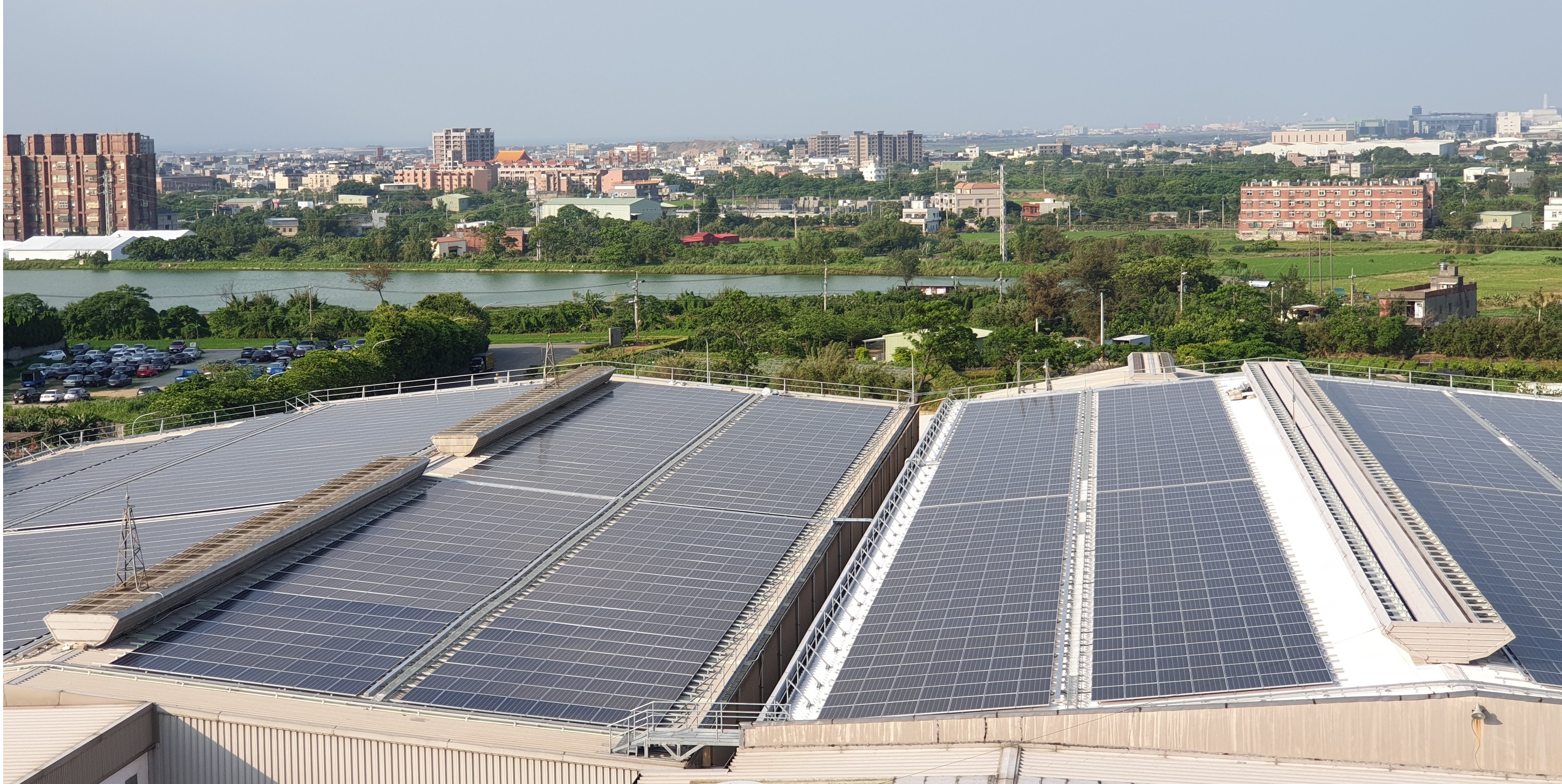 Solar panel at Freudenbergs Taiwan site